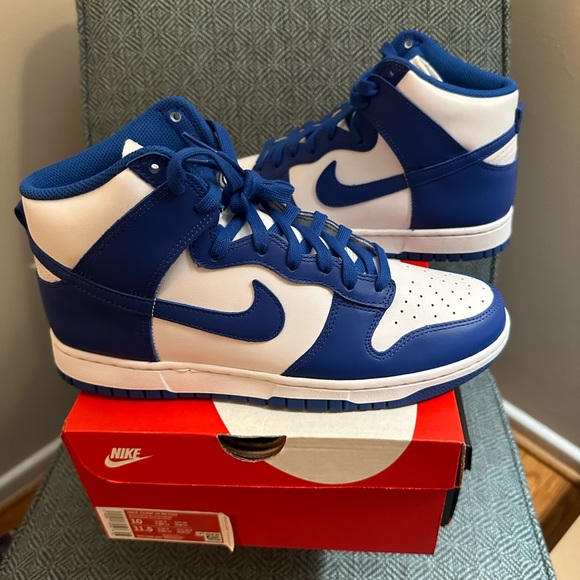 Nike Other - Nike Dunk Highs - Kentucky Blue (Size 10)